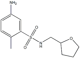 5-amino-2-methyl-N-(oxolan-2-ylmethyl)benzene-1-sulfonamide 구조식 이미지