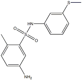 5-amino-2-methyl-N-[3-(methylsulfanyl)phenyl]benzene-1-sulfonamide Structure