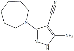 5-amino-3-azepan-1-yl-1H-pyrazole-4-carbonitrile Structure