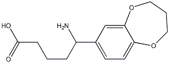 5-amino-5-(3,4-dihydro-2H-1,5-benzodioxepin-7-yl)pentanoic acid 구조식 이미지
