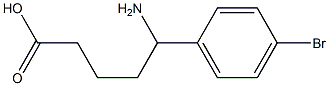 5-amino-5-(4-bromophenyl)pentanoic acid 구조식 이미지