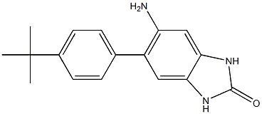 5-amino-6-(4-tert-butylphenyl)-1,3-dihydro-2H-benzimidazol-2-one 구조식 이미지