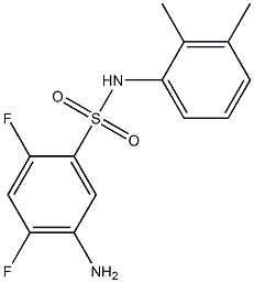 5-amino-N-(2,3-dimethylphenyl)-2,4-difluorobenzene-1-sulfonamide 구조식 이미지