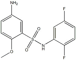 5-amino-N-(2,5-difluorophenyl)-2-methoxybenzene-1-sulfonamide 구조식 이미지