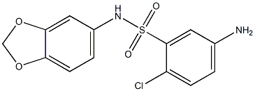 5-amino-N-(2H-1,3-benzodioxol-5-yl)-2-chlorobenzene-1-sulfonamide 구조식 이미지