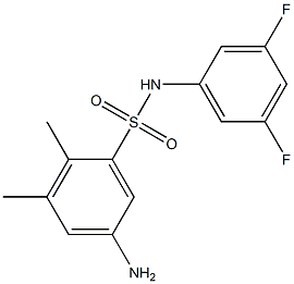 5-amino-N-(3,5-difluorophenyl)-2,3-dimethylbenzene-1-sulfonamide Structure