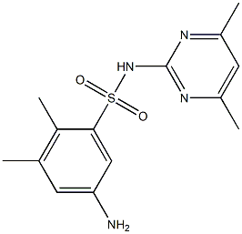 5-amino-N-(4,6-dimethylpyrimidin-2-yl)-2,3-dimethylbenzene-1-sulfonamide 구조식 이미지