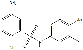 5-amino-N-(4-bromo-3-methylphenyl)-2-chlorobenzene-1-sulfonamide 구조식 이미지