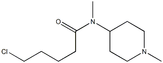 5-chloro-N-methyl-N-(1-methylpiperidin-4-yl)pentanamide 구조식 이미지