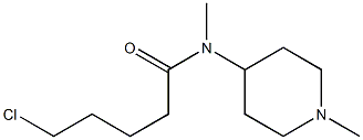 5-chloro-N-methyl-N-(1-methylpiperidin-4-yl)pentanamide Structure