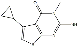 5-cyclopropyl-2-mercapto-3-methylthieno[2,3-d]pyrimidin-4(3H)-one Structure