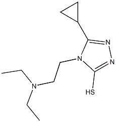 5-cyclopropyl-4-[2-(diethylamino)ethyl]-4H-1,2,4-triazole-3-thiol Structure