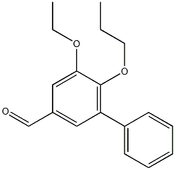 5-ethoxy-6-propoxy-1,1'-biphenyl-3-carbaldehyde Structure