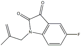 5-fluoro-1-(2-methylprop-2-en-1-yl)-2,3-dihydro-1H-indole-2,3-dione 구조식 이미지