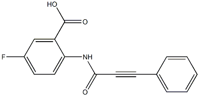 5-fluoro-2-(3-phenylprop-2-ynamido)benzoic acid Structure