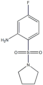 5-fluoro-2-(pyrrolidine-1-sulfonyl)aniline Structure