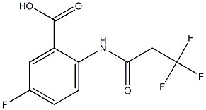 5-fluoro-2-[(3,3,3-trifluoropropanoyl)amino]benzoic acid Structure