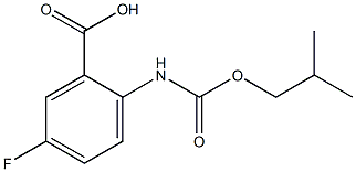 5-fluoro-2-{[(2-methylpropoxy)carbonyl]amino}benzoic acid Structure