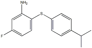 5-fluoro-2-{[4-(propan-2-yl)phenyl]sulfanyl}aniline Structure