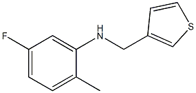 5-fluoro-2-methyl-N-(thiophen-3-ylmethyl)aniline 구조식 이미지