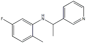 5-fluoro-2-methyl-N-[1-(pyridin-3-yl)ethyl]aniline 구조식 이미지
