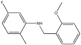 5-fluoro-N-[(2-methoxyphenyl)methyl]-2-methylaniline Structure