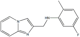 5-fluoro-N-{imidazo[1,2-a]pyridin-2-ylmethyl}-2-methylaniline Structure