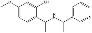 5-methoxy-2-(1-{[1-(pyridin-3-yl)ethyl]amino}ethyl)phenol 구조식 이미지