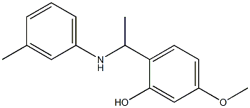 5-methoxy-2-{1-[(3-methylphenyl)amino]ethyl}phenol 구조식 이미지