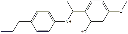 5-methoxy-2-{1-[(4-propylphenyl)amino]ethyl}phenol 구조식 이미지