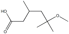 5-methoxy-3,5-dimethylhexanoic acid 구조식 이미지