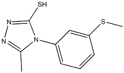 5-methyl-4-[3-(methylsulfanyl)phenyl]-4H-1,2,4-triazole-3-thiol 구조식 이미지