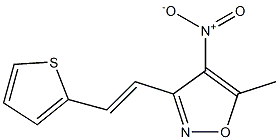 5-methyl-4-nitro-3-[(E)-2-thien-2-ylvinyl]isoxazole Structure