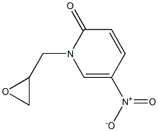 5-nitro-1-(oxiran-2-ylmethyl)-1,2-dihydropyridin-2-one 구조식 이미지