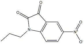 5-nitro-1-propyl-2,3-dihydro-1H-indole-2,3-dione 구조식 이미지
