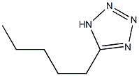 5-pentyl-1H-1,2,3,4-tetrazole 구조식 이미지