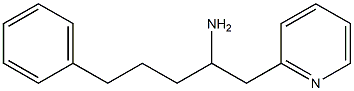 5-phenyl-1-(pyridin-2-yl)pentan-2-amine Structure