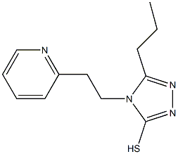 5-propyl-4-[2-(pyridin-2-yl)ethyl]-4H-1,2,4-triazole-3-thiol 구조식 이미지