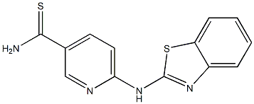 6-(1,3-benzothiazol-2-ylamino)pyridine-3-carbothioamide 구조식 이미지