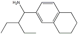 6-(1-amino-2-ethylbutyl)-1,2,3,4-tetrahydronaphthalene 구조식 이미지