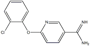 6-(2-chlorophenoxy)pyridine-3-carboximidamide 구조식 이미지