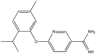 6-(2-isopropyl-5-methylphenoxy)pyridine-3-carboximidamide 구조식 이미지