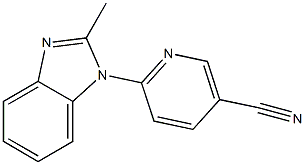 6-(2-methyl-1H-benzimidazol-1-yl)nicotinonitrile 구조식 이미지