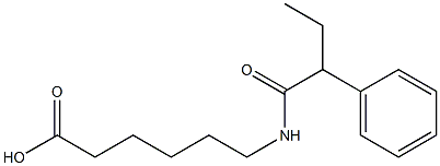 6-(2-phenylbutanamido)hexanoic acid Structure