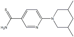 6-(3,5-dimethylpiperidin-1-yl)pyridine-3-carbothioamide 구조식 이미지