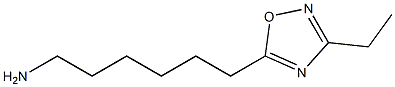 6-(3-ethyl-1,2,4-oxadiazol-5-yl)hexan-1-amine 구조식 이미지