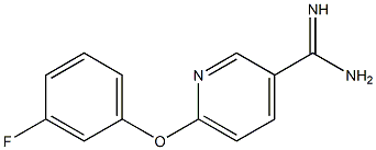 6-(3-fluorophenoxy)pyridine-3-carboximidamide Structure