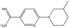 6-(3-methylpiperidin-1-yl)pyridine-3-carboximidamide Structure