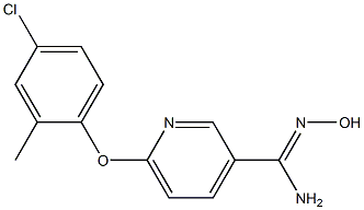 6-(4-chloro-2-methylphenoxy)-N'-hydroxypyridine-3-carboximidamide Structure