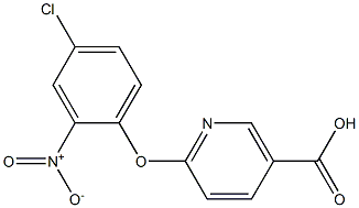 6-(4-chloro-2-nitrophenoxy)nicotinic acid Structure